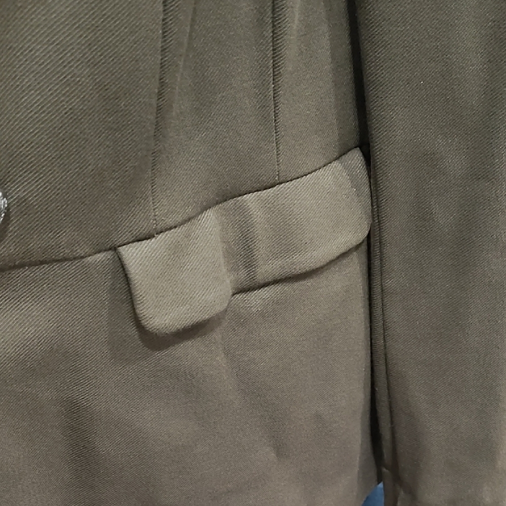 Lane Bryant Olive Blazer with Button Detail - Picture 7 of 11